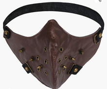 Load image into Gallery viewer, BurgundyC7 Leather Protector Mask
