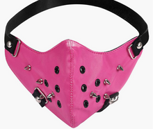 Load image into Gallery viewer, BurgundyC7 Leather Protector Mask
